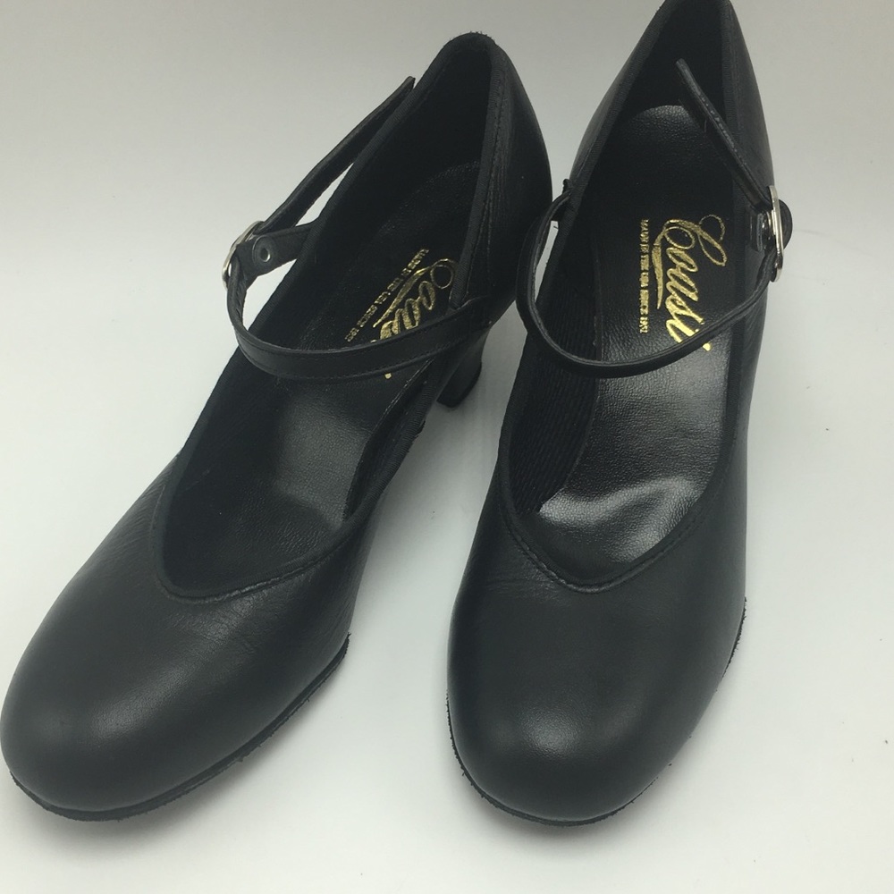 Coast ballroom character shoe leather black 5M